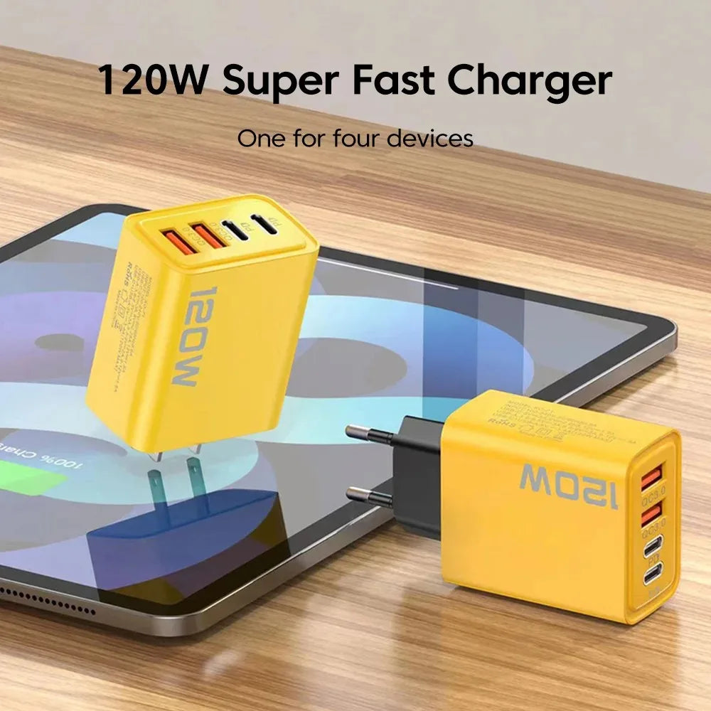 Chargeur USB-C 120W avec câble multi-appareils - Novaget
