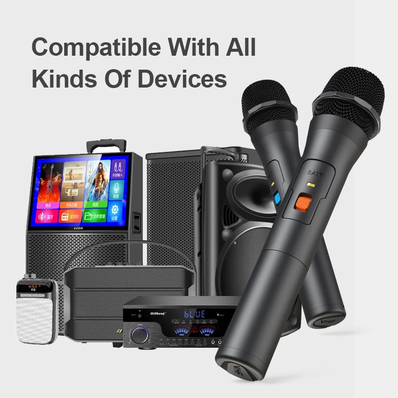 Kit microphones sans fil VHF récepteur USB - Novaget