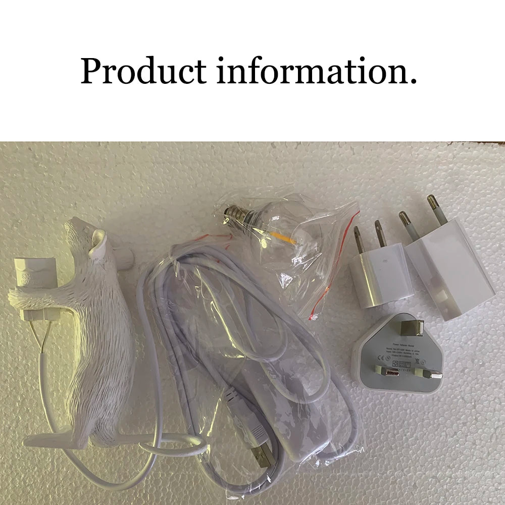 Lampe de table LED motif animal en résine - Novaget
