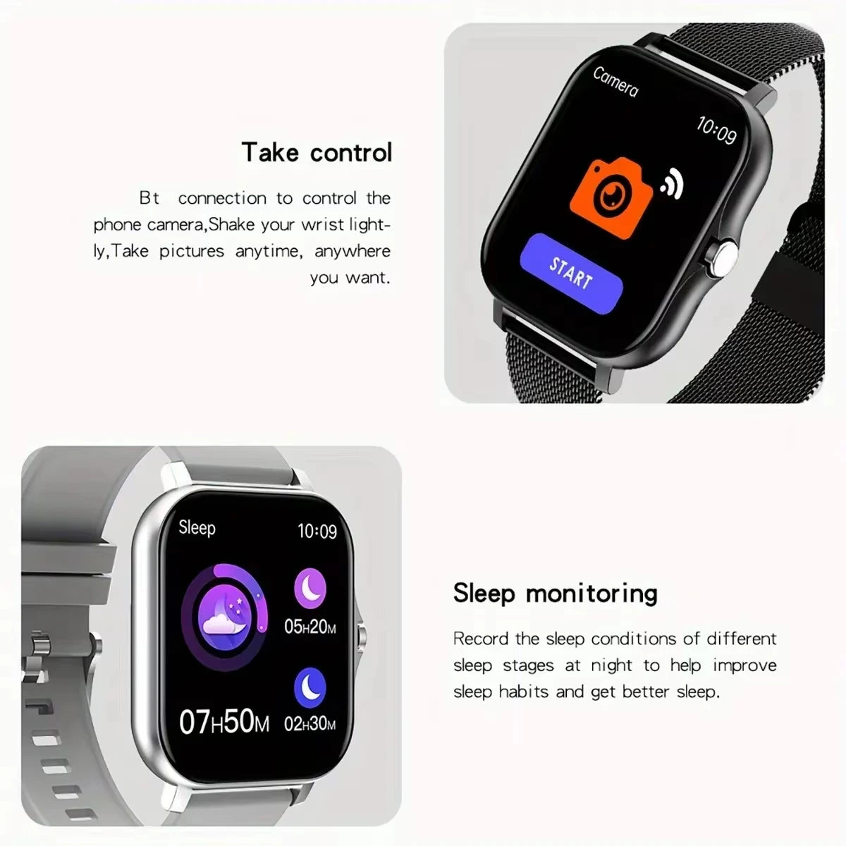Montre connectée KESHUYOU Bluetooth - Novaget