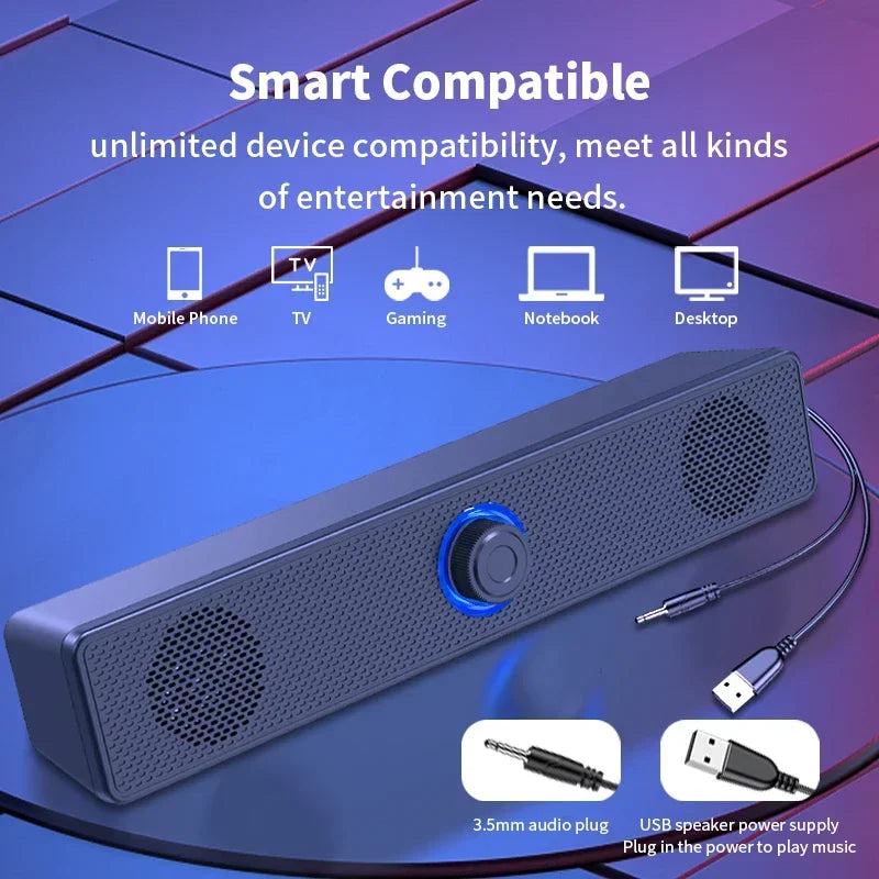 Barre de son Bluetooth PC haut-parleur bureau - Novaget