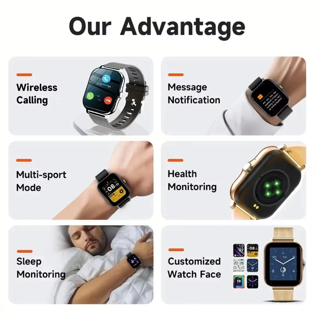 Montre connectée KESHUYOU Bluetooth - Novaget