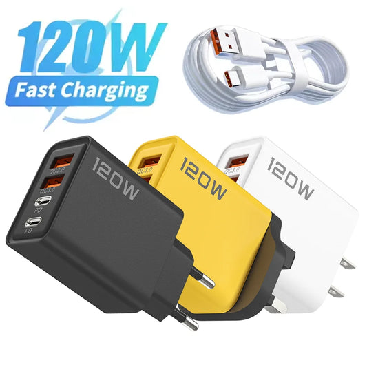 Chargeur USB-C 4 ports 120W station de charge - Novaget