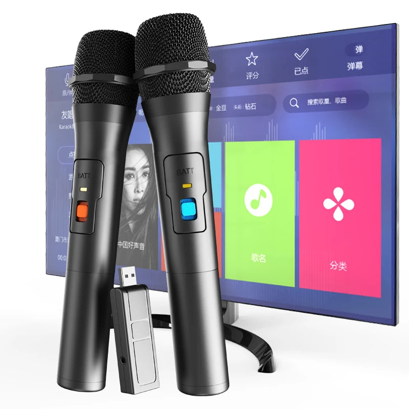 Kit microphones sans fil VHF récepteur USB - Novaget