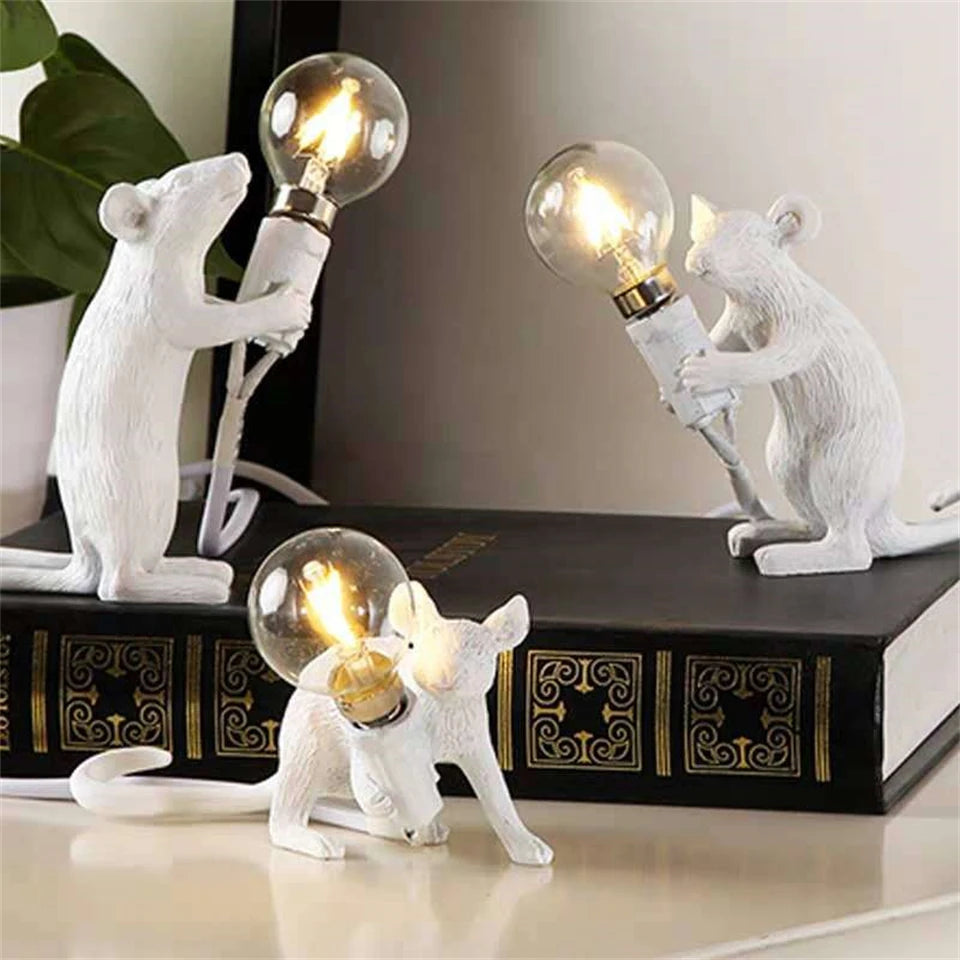 Lampe de table LED motif animal en résine - Novaget