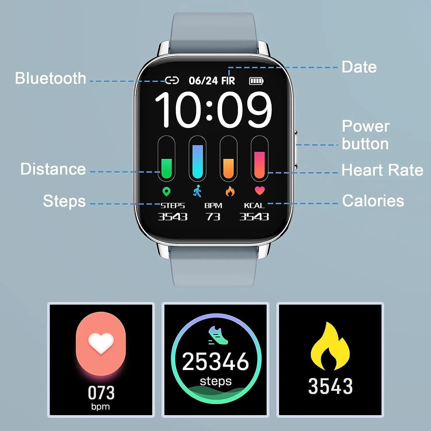 Montre connectée fitness écran tactile - Novaget