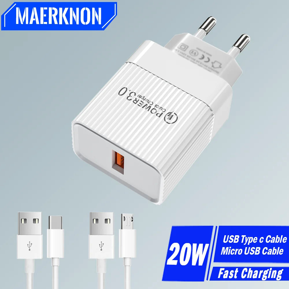 Chargeur USB 20W charge rapide - Novaget