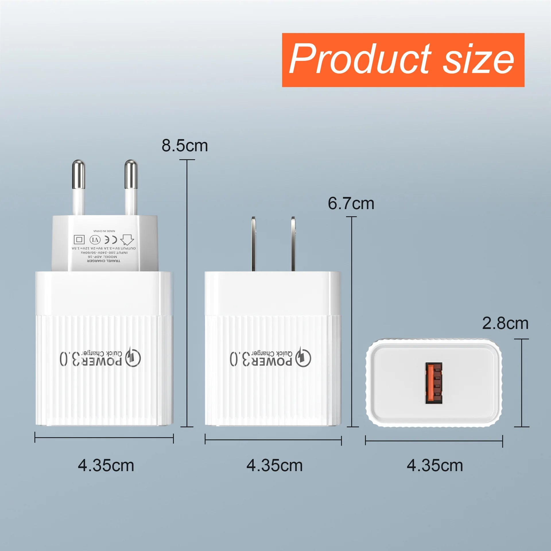Chargeur USB 20W charge rapide - Novaget